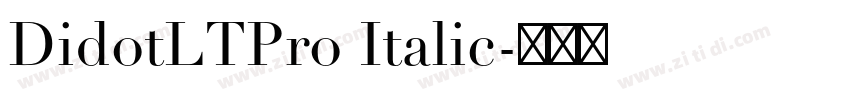 DidotLTPro Italic字体转换